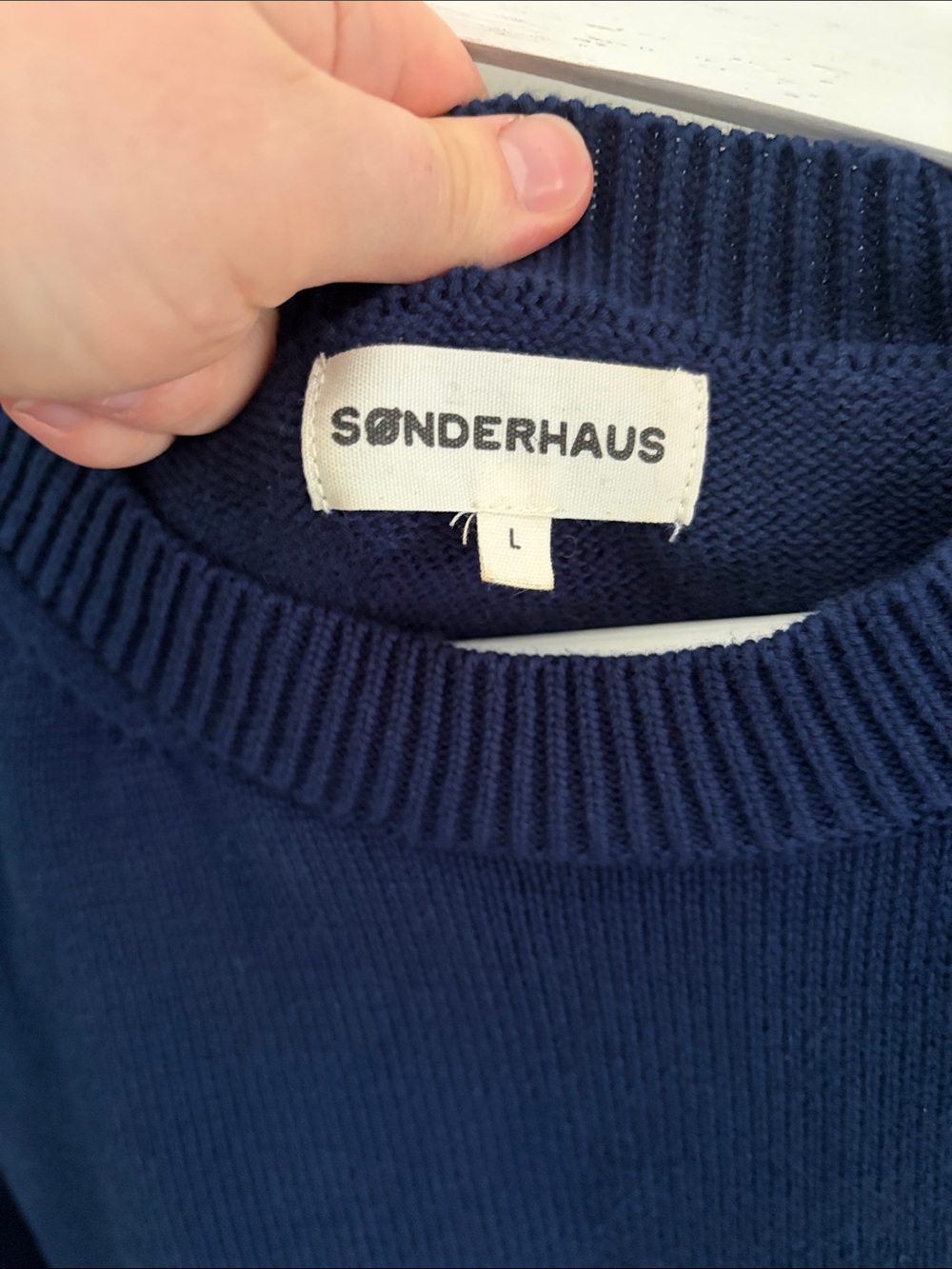 Sonderhaus • Gwendolyn Sweater in Navy (Size L) - Picture 3 of 4